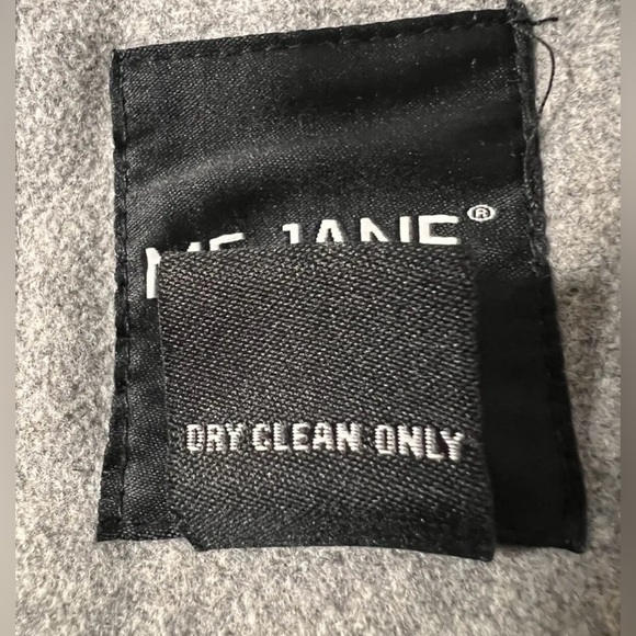 ME JANE Women's Sz XL Double Breasted Peacoat  Wool‎ Swing Jacket Gray Coat - Picture 7 of 8